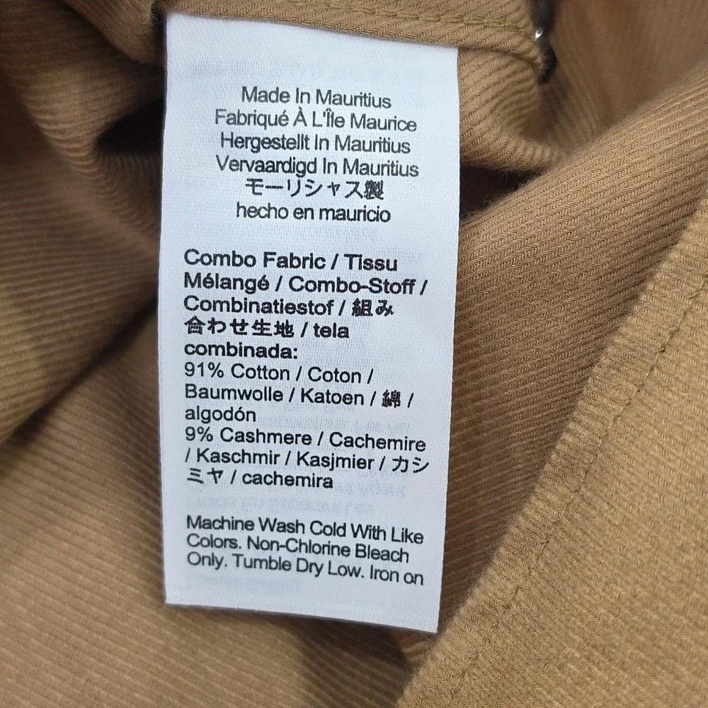 J.Crew Cotton-Cashmere Blend Shirt Mens XL Camel NWT CC100 NEW Preppy Old Money